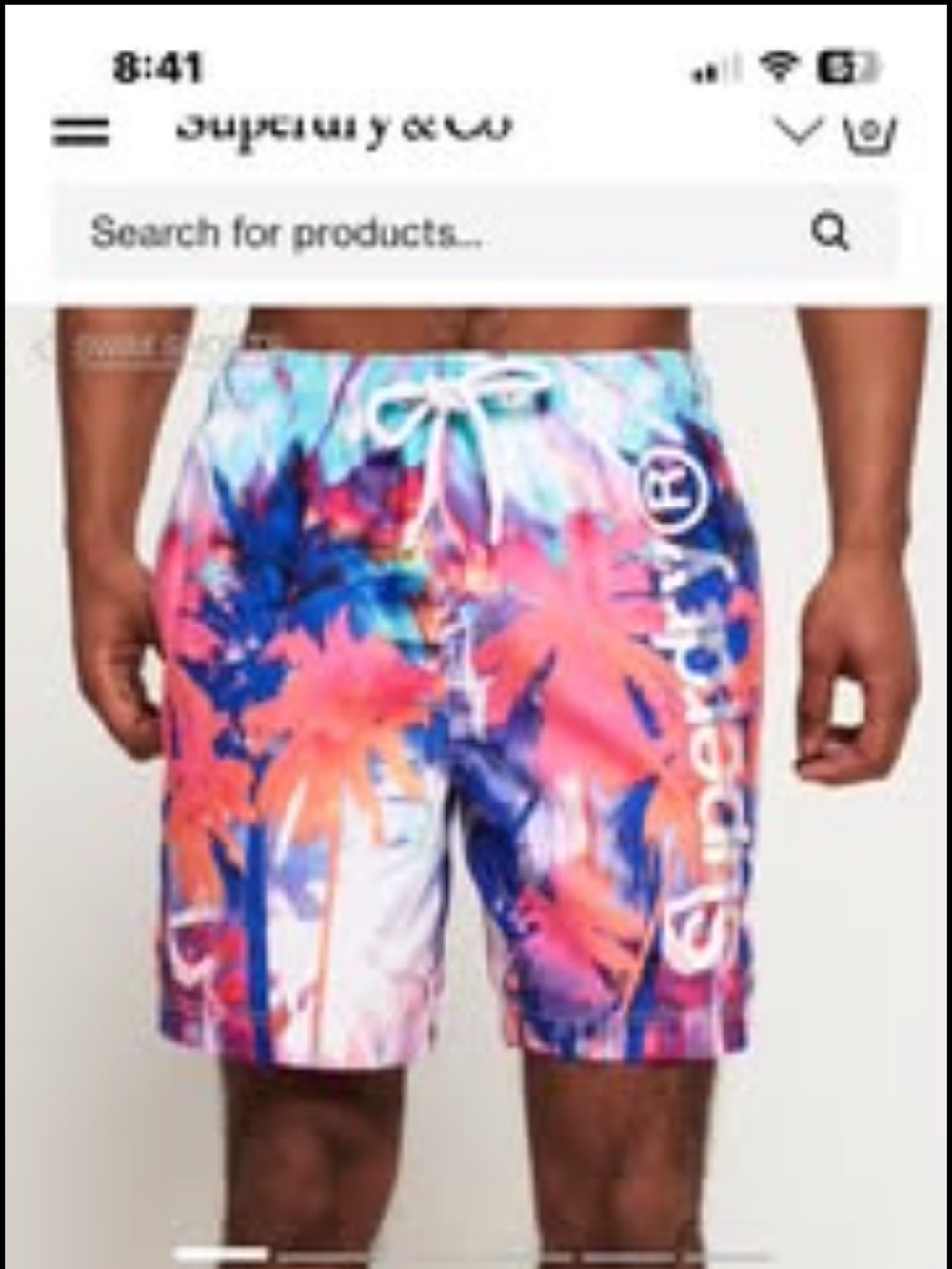SUPERDRY MENS SWIM TRUNKS! 🩳 Sz M! Very Good Condition!